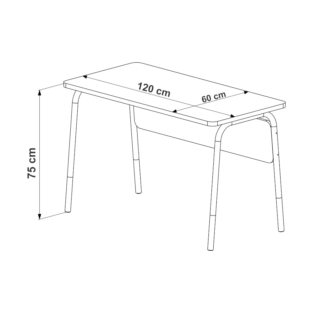 Mesa Escrivaninha Flexus 120cm