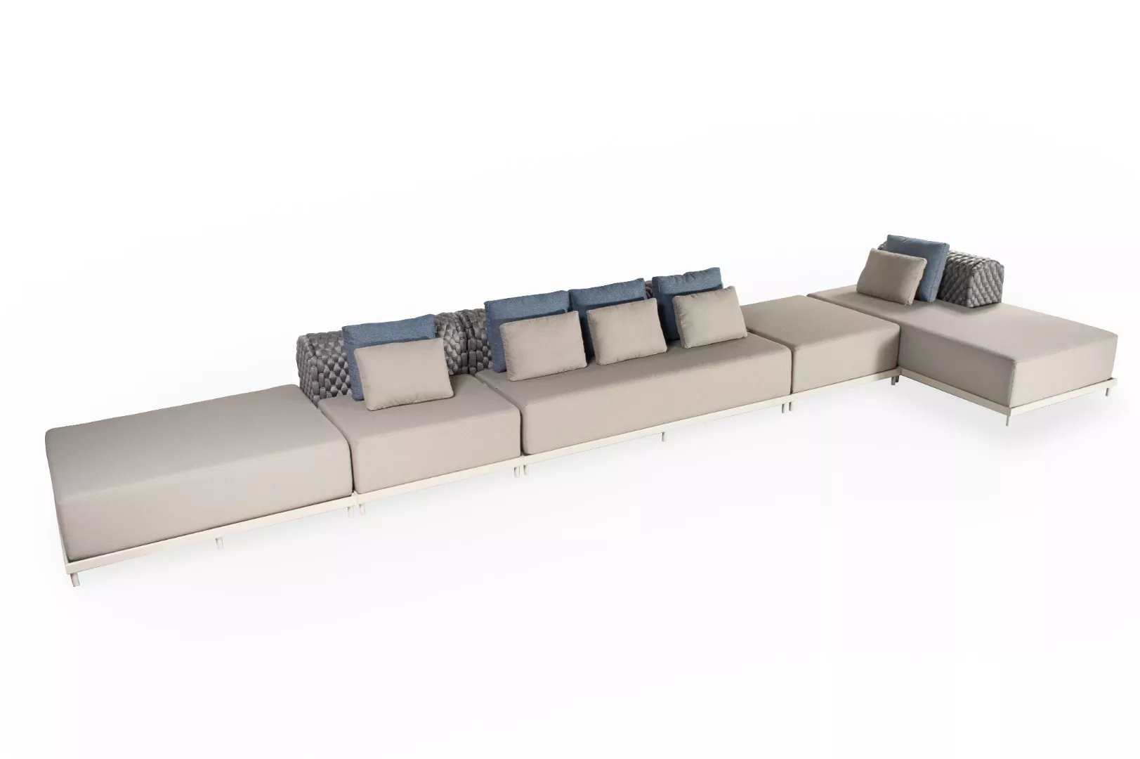 Sofá Módulo Chaise Arco Com Encosto