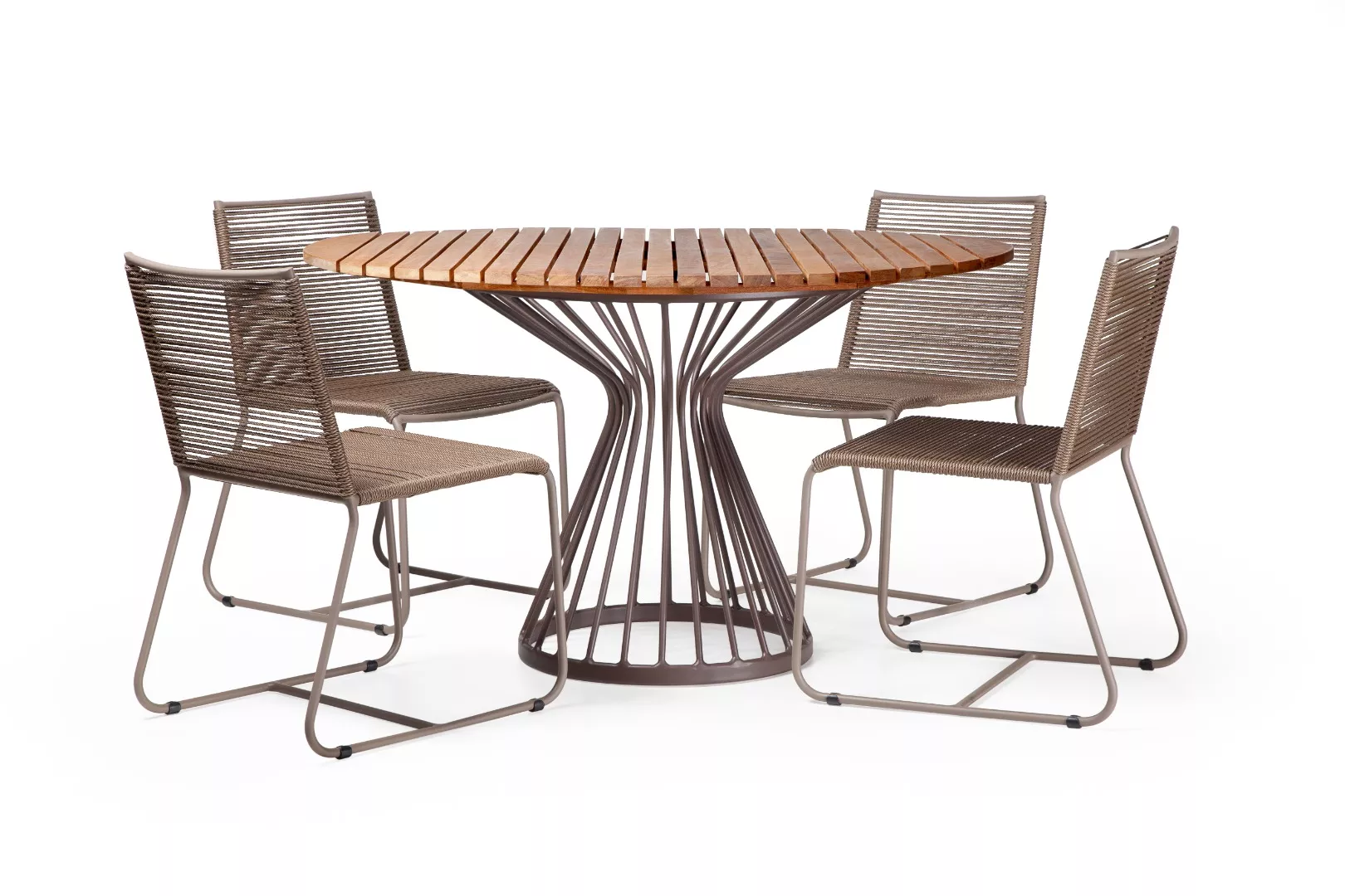 Mesa Doha Com Tampo em Madeira