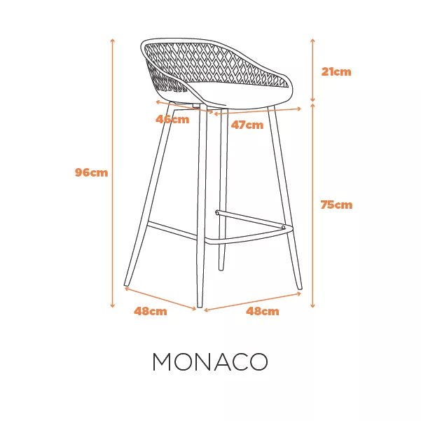 Banqueta Monaco Alta