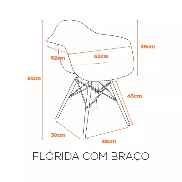 Cadeira Flórida Com Braço