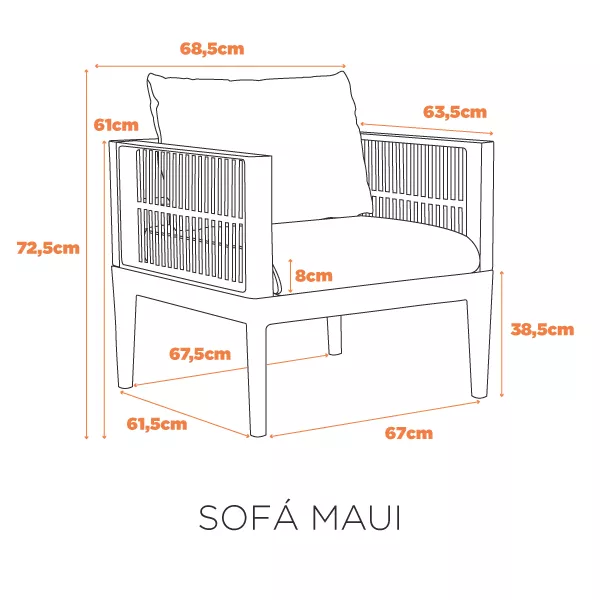 Sofá Maui - 1 Lugar