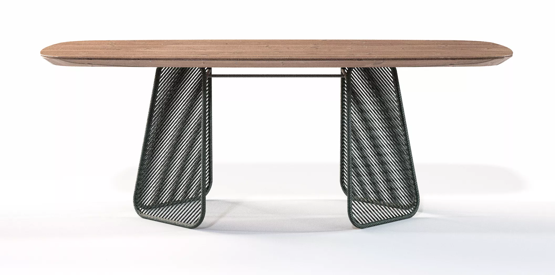 Mesa de Jantar Brava Base Retangular