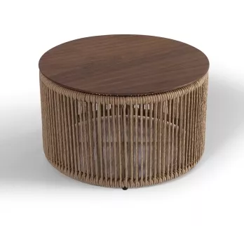 Mesa Lateral Cordone Baixa Com Cordão de Algodão